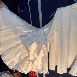 Stylish Cream Blouse with Flared Sleeves